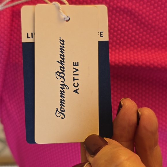 Tommy Bahama 💖NWT💖 Size Large Active Pink Top with Pink Zipper !💖💖 - Picture 10 of 15